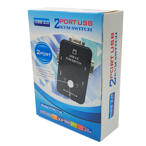 1080p HD 2-Port VGA <strong>KVM</strong> <strong>Switch</strong> Box with USB2.0 Adapter 2-in-1out <strong>KVM</strong> <strong>Switch</strong> for Computers in Stock