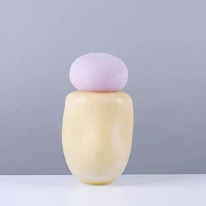 定制个性化彩色玻璃香水瓶发油粉底瓶豪华系列化妆品瓶