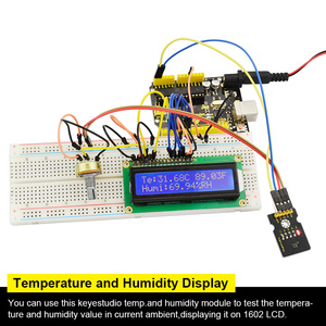Keyestudio Stem Programmable SHT31 <strong>Temperature</strong> And <strong>Humidity</strong> <strong>Sensor</strong> Module