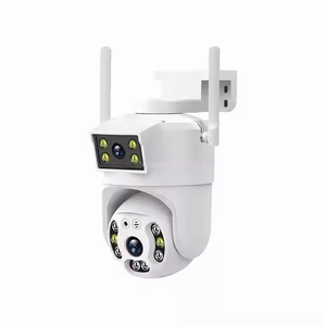 Fabricante directo lente dual CCTV red IP Cámara WiFi 1080p seguridad de alta definición función de grabación de detección de movimiento - Product Image 1