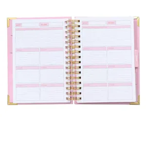 2024, venta al por mayor, planificador de energía de cubierta dura de 3 colores, Impresión de tamaño A5, planificador de energía de 272 páginas para cuaderno Personal - Product Image 4