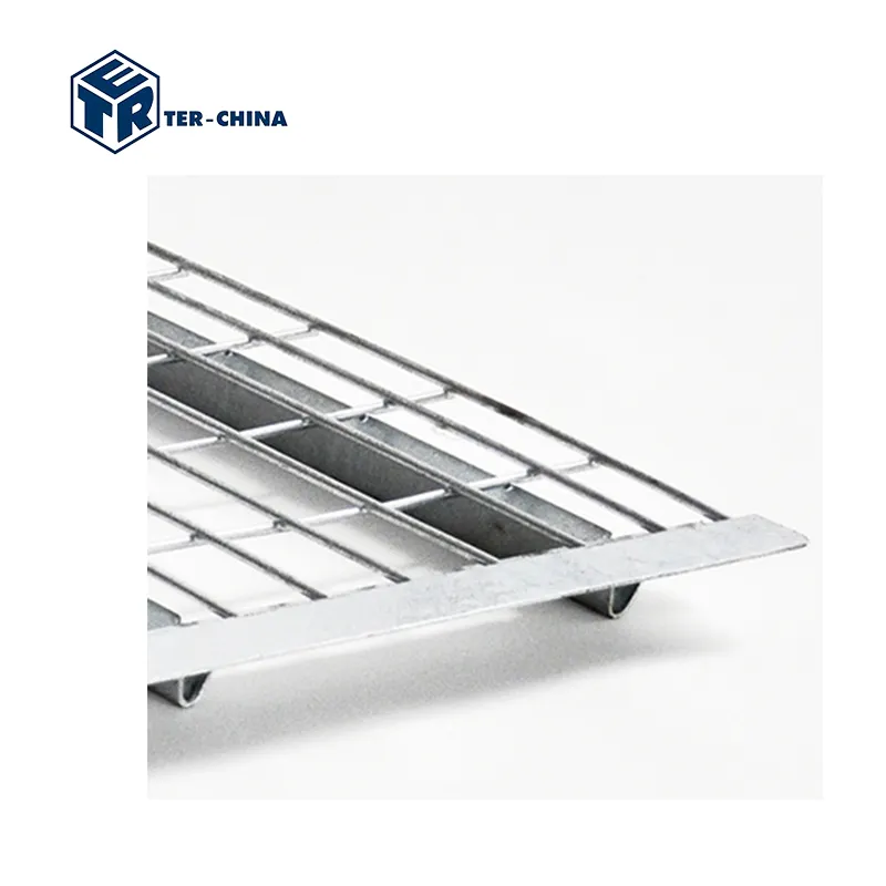 Sistema de estantes de rack de carga resistente galvanizado por imersão a quente ou zinco para decks de malha de arame 1000Kg