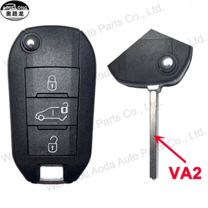 Di alta qualità Smart Car chiave a distanza 3 pulsanti pieghevole nero eco-friendly di plastica + metallo per <span class=keywords><strong>Citroen</strong></span> per - Product Image 1