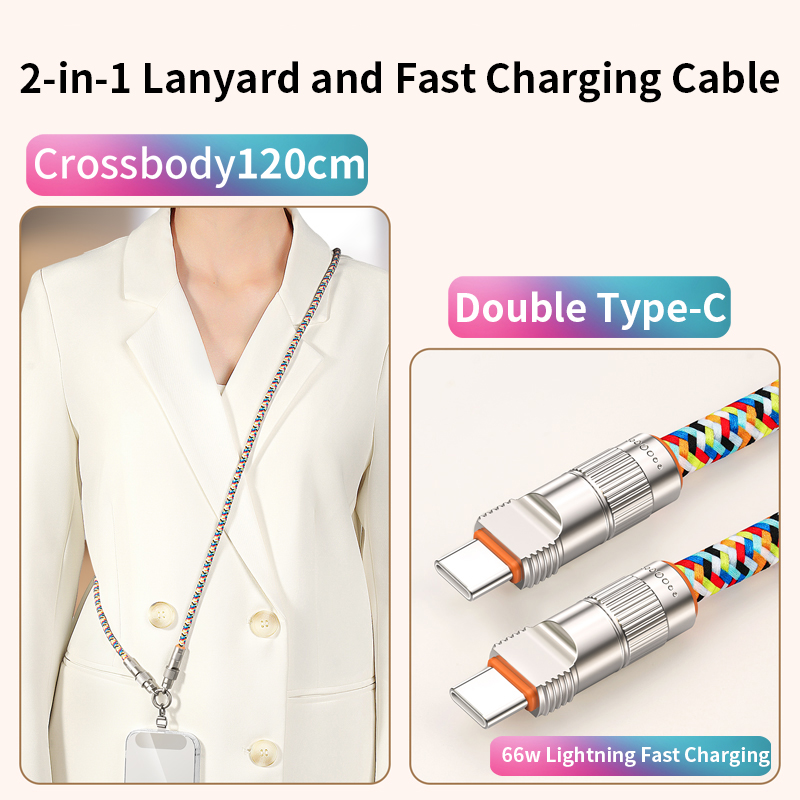Double Type-C-Bandoulière-Coloré