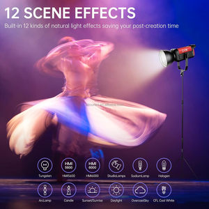 GVM Official PRO SD300C RGB LED Video Light 5600K Bowens Mount Silent <strong>Continuous</strong> <strong>Output</strong> Light APP/2.4G <strong>Control</strong> 360 - Product Image 2