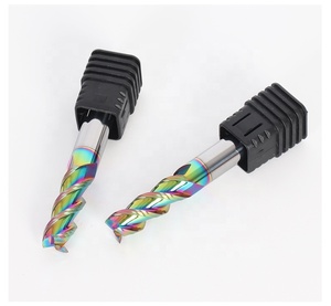 Colorful Coating End Milling <strong>Cutter</strong> With Wave Edge Capacity Speed-up Tungsten Steel for Aluminum - Product Image 3