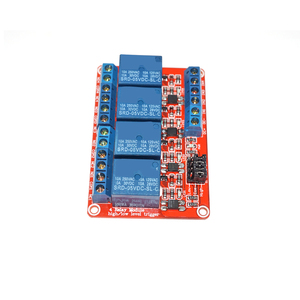 Relé de 4 canales CC, 5V, 12V, 24V, módulo de protección de relé, placa de Control