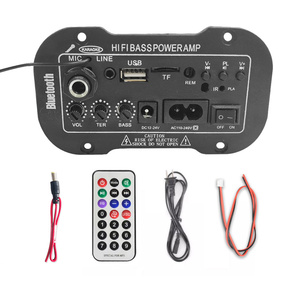 Placa amplificadora de audio profesional de 4-5 pulgadas al por mayor con entrada de micrófono, tarjeta subwoofer de bajo ruido, mezcladores receptores integrados - Product Image 3