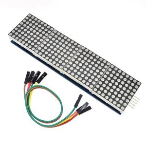 MAX7219 modulo a matrice di punti per microcontrollore 4 In un Display con linea 5P rosso verde blu