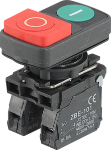 Pulsante illuminato momentaneo LED rosso verde on off start stop interruttori a doppia testa con luce piolt - Product Image 3
