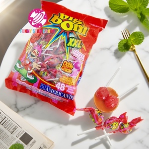 Bán buôn kẹo cao su kẹo cao su dính Halal OEM tùy chỉnh dâu tây trái cây Hương vị XXL lớn bom kích thước bong bóng kẹo cao su Kẹo cứng <span class=keywords><strong>Lollipop</strong></span> - Product Image 1