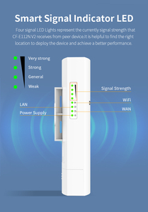 <strong>Free</strong> Logo COMFAST 1km Wireless Distance Wireless Bridge 2.4g Point to Point Network Outdoor Antenna CPE WiFi Bridge CF-E112N <strong>V2</strong> - Product Image 4