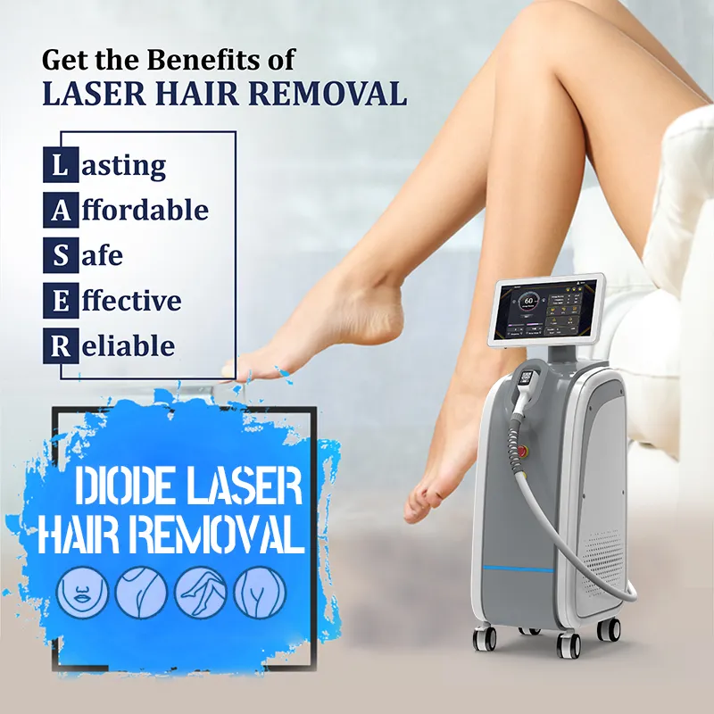KES New 808nm Diode Laser Painless Hair Removal Machine Soprano Titanium Hair Removal Machine