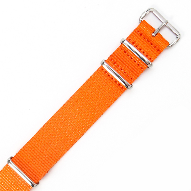 Orange - steel color buckle