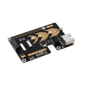 Adattatore PCIe to ETH e M.2 per Raspberry Pi 5, compatibile con dimensioni NVMe M.2 SSD, velocità dati 5Gbps, lettura/scrittura ad alta velocità - Product Image 2