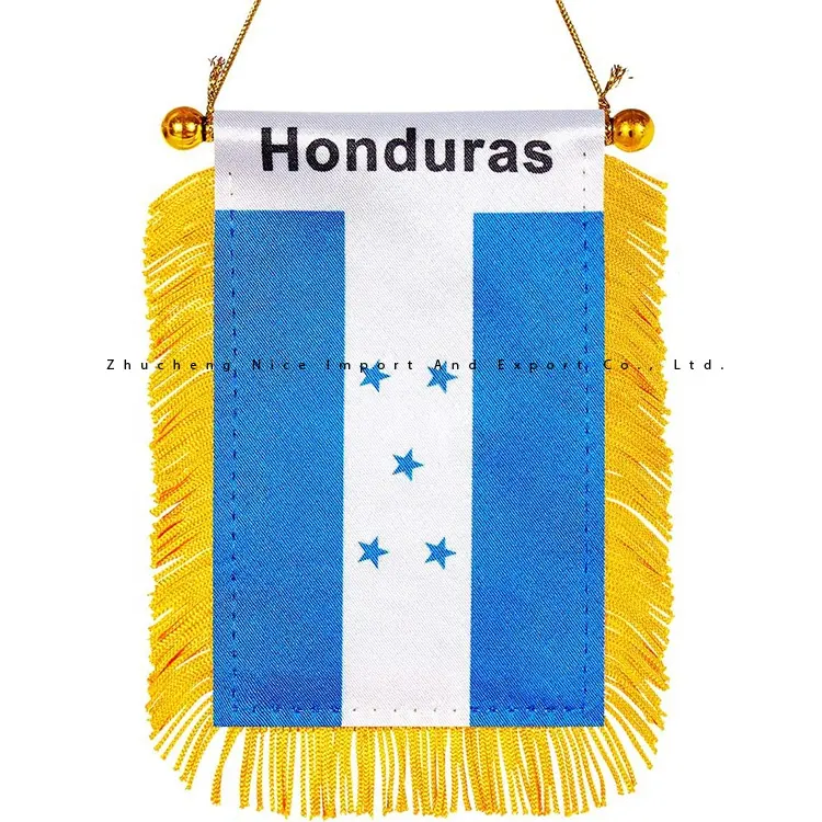 Mini rétroviseur national du Honduras, haute qualité, pas cher, fanion de voiture, Mini drapeau