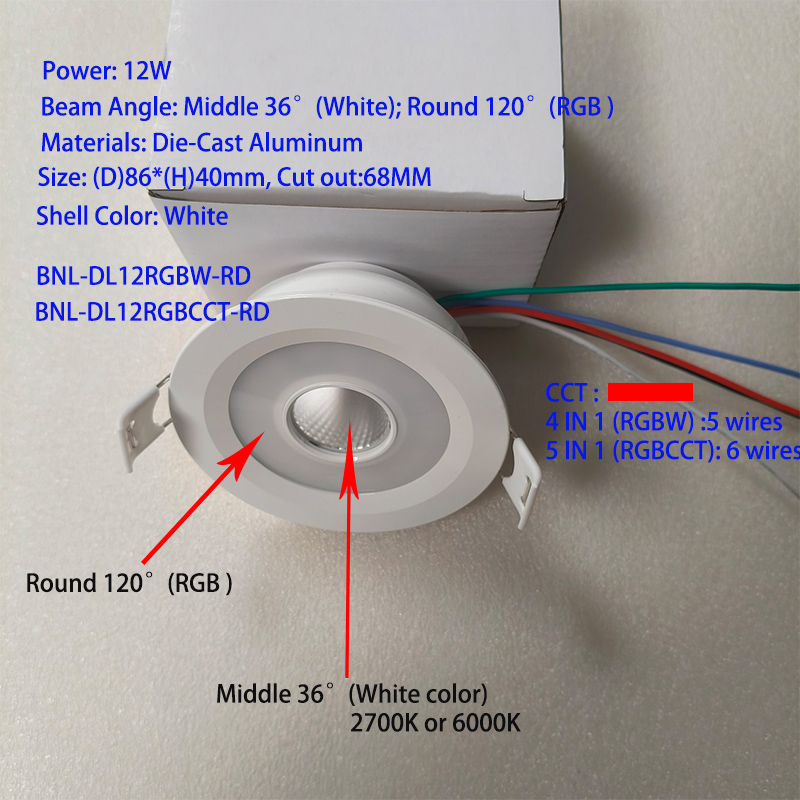 White Frame (Recessed 36°)