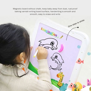 2 in 1 <strong>Multi</strong> <strong>Function</strong> Drawing <strong>Table</strong> Large Particle Building Blocks Learning Desk Writing <strong>Table</strong> Education Toy for Kid <strong>with</strong> Pens - Product Image 4
