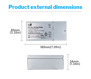适用于UL & ETL认证三端双向可控硅可调光发光二极管驱动器60W 96W 12V 24V DC恒压电源110V输入1-2A输出Cur - Product Image 5