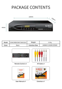 Dvb T2S2コンボCccamQBOXOtt衛星テレビ受信機4k Dvb S2/t2スマートテレビボックスデジタル無料CE1080PサポートNova受信機OTA - Product Image 5