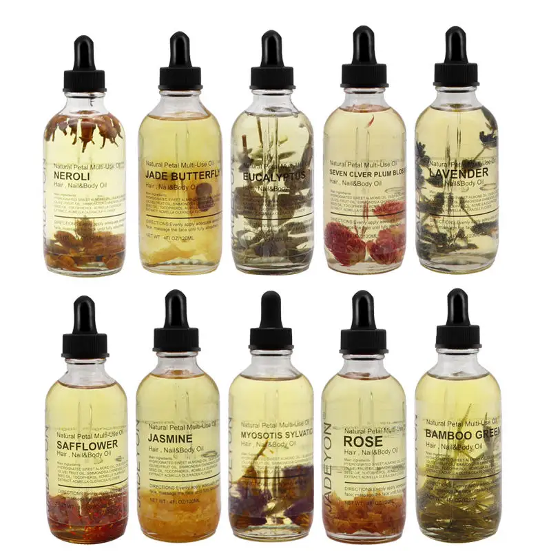 Custom Pure Organic100 % cuidado de la piel sándalo menta jengibre Romero árbol de té aceites esenciales naturales para el cabello cara cuerpo