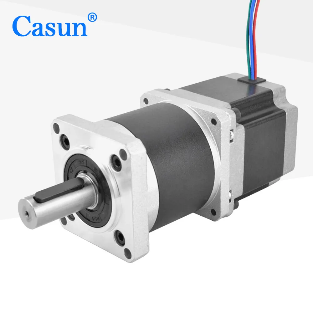 Moteur pas à pas Casun nema 23 à engrenage moteur moteur pas à pas rapport 50:1 moteur pas à pas de haute qualité