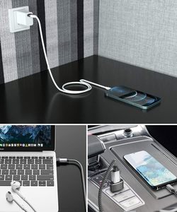 4包C型母到公充电器转换器USB到USB C适配器，适用于苹果手表Ultra iWatch 8 7、苹果手机15 14 13 12 - Product Image 5