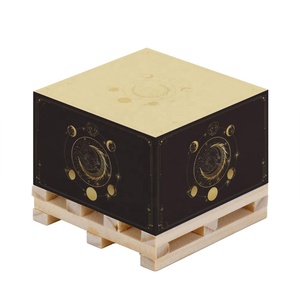 Bloques de notas autoadhesivos personalizados al por mayor 7,6*7,6 cubo con palé de madera para organización y comodidad - Product Image 1