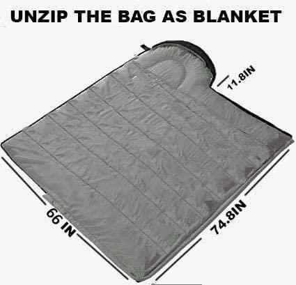 WoQi Multifunctional Reachable and Walkable Blanket Sleeping Bag Two-way Outdoor Sleeping Bag