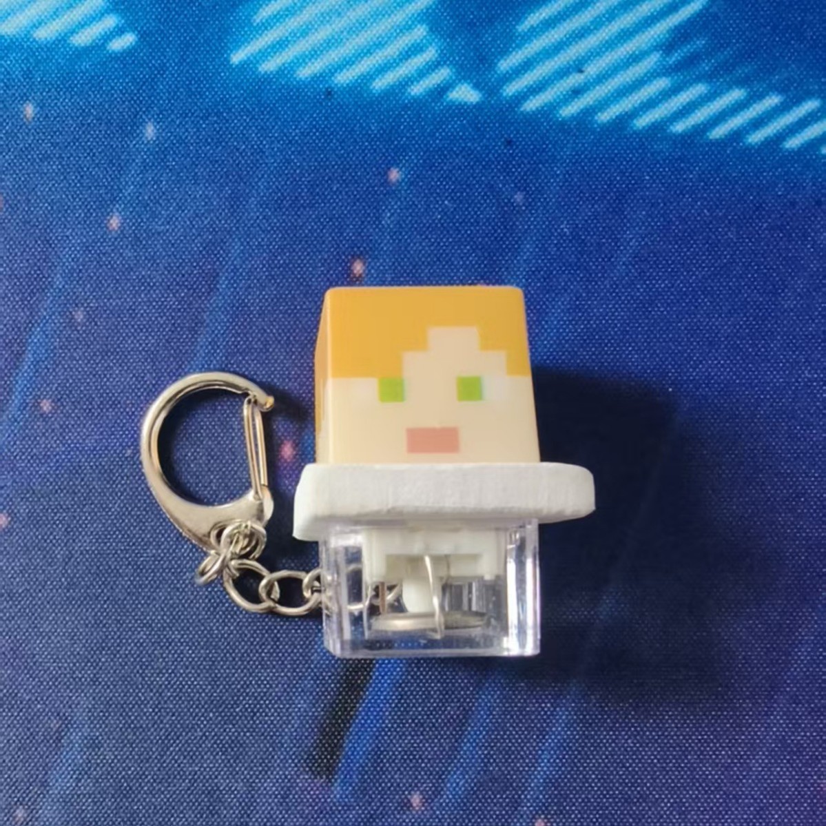 Alex-orange hair-illuminated buttons with transparent base