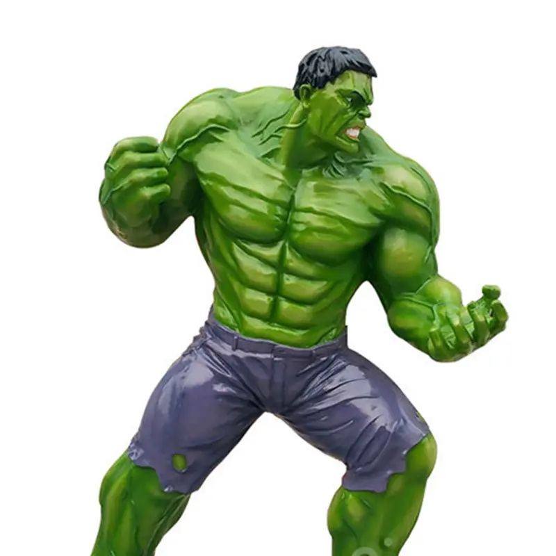 Özel Hulk demir adam örümcek adam Marvel karakterler aile dekorasyon özelleştirilmiş herhangi bir boyut fiberglas heykel