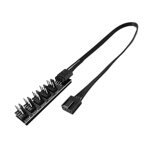 Ventola di raffreddamento CPU PWM a 4 pin di seconda generazione ventola di raffreddamento cavo di alimentazione adattatore Splitter Hub ventola da 3pin applicabile interfaccia da 1 a 5 - Product Image 1