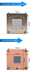 サーバーラジエーターLGA 1155/1156/1200/core i3/i5 cpuクーラーコンピュータ用ヒートシンクパッシブ銅とアルミニウム1uヒートシンク - Product Image 4