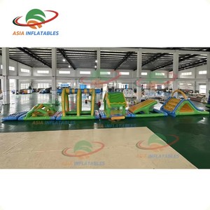 10 mét dài Inflatable PVC nước trở ngại khóa học cho người lớn và trẻ em hồ bơi công viên nước thiết bị để bán - Product Image 4