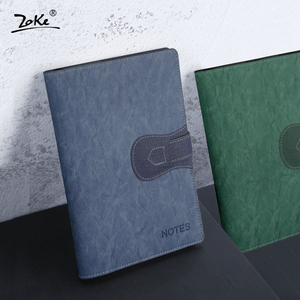 A5ปุ่มหนังสือธุรกิจสำนักงานโน๊ตบุ๊คหนังเทียม PU Notepad บันทึกหนังสือโลโก้องค์กรที่กำหนดเองกล่องของขวัญ - Product Image 3