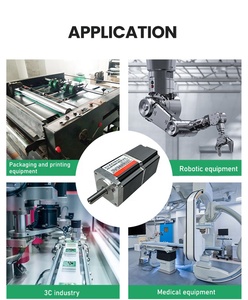 Alta precisione 24v 48v 100w 0.32Nm servomotore a corrente continua con encoder per robot o AGV - Product Image 4