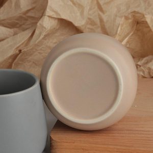 现代设计光滑陶瓷洗碗机微波炉安全彩色陶瓷咖啡杯套装，带办公室和家庭手柄 - Product Image 5