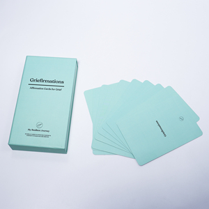 Custom Printed Mental Health Confirmation Card Deck with Holder for Family Affirmation Use