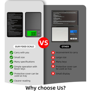 Hot Bán Pocket Loại Thông Minh Kỹ Thuật Số Quy Mô 100G 200G 500G Độ Chính Xác 0.01G Độ Phân Giải Với Túi Đồ Trang Sức Quy Mô - Product Image 5