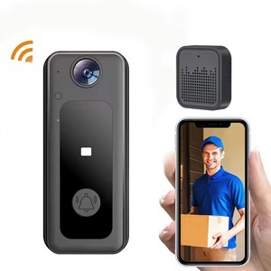 Videocamera senza fili con campanello d'anello per la casa intelligente con sensore PIR Wifi citofono per appartamenti e ville - Product Image 4
