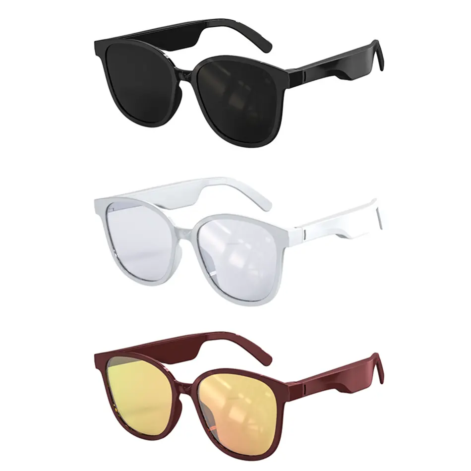Новый дизайн, bluetooth-наушники, модные солнцезащитные очки для музыки, портативный mp3-плеер, беспроводные 2022 анти-излучение, аудио очки