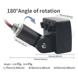 AC85V-265V可调180度红外传感器人体运动和位置探测器 - Product Image 4