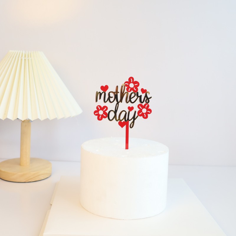 Fleur d'or rouge Fête des Mères