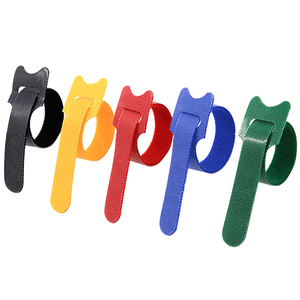 Ajustable para correa de velcro con bucle de doble gancho marcador de cable personalizado autoadhesivo buen servicio logotipo privado personalizado - Product Image 6