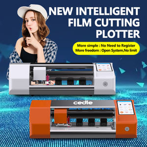 Özelleştirilmiş tam otomatik cep telefonu ekran koruyucu kesme Tpu hidrojel Film cilt Sticker Plotter makinesi kamera PC için - Product Image 3