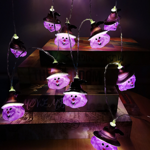 Battery Operated Halloween Decorations Silicone Skeleton Pumpkin Ghost <strong>String</strong> Lights for Diy Haunted House <strong>Creating</strong> Horror Decor - Product Image 2