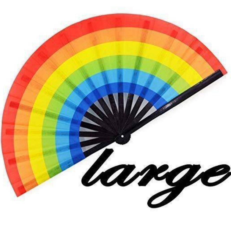 พัดลมพับมือรุ่น Rainbow Clack