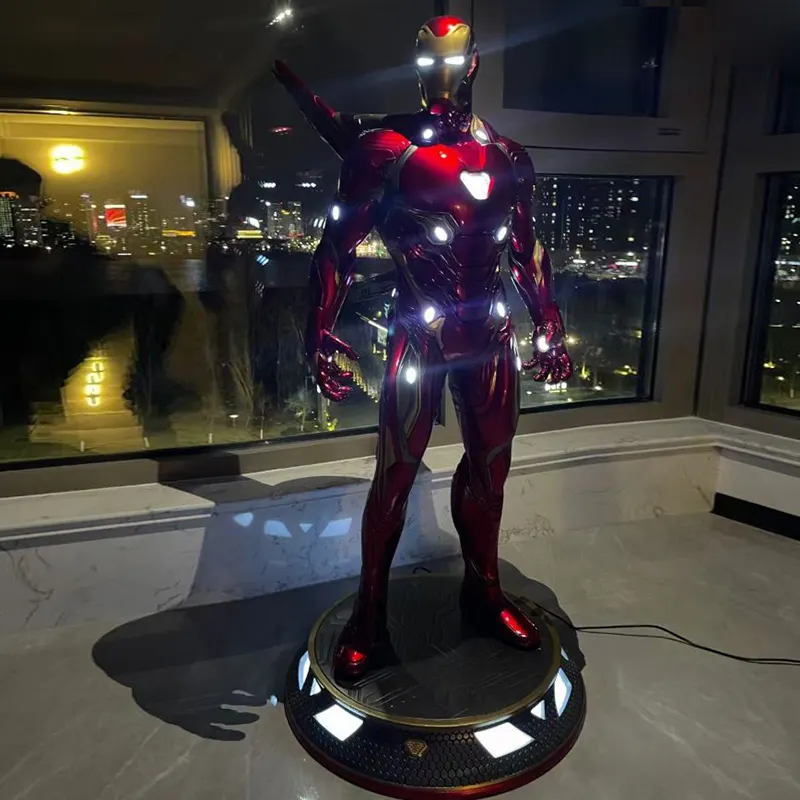 Marvel Résine MK50 Iron Man Sculpture Marvel Figure Résine Iron Man MK50 Avec Aile Statue