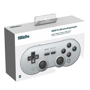 Nuovo 8bitdo SN30 Pro BT Wireless Gamepad Controller pulsante viola per Android IOS MacOS PC e Switch Grey - Product Image 2