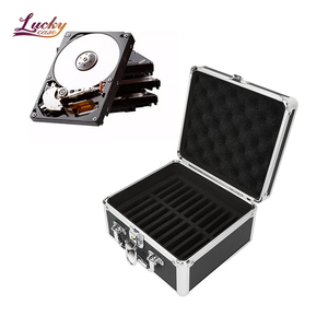 2.5 inch Ổ đĩa cứng lưu trữ hộp 20 Vịnh nhôm HDD hộp đôi xử lý ổ cứng trường hợp với khóa bảo mật cho 2.5 inch HDD - Product Image 1